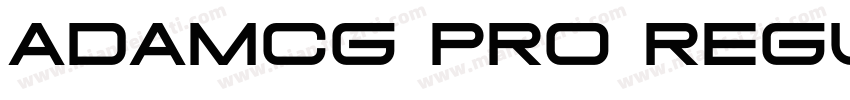 ADAMCG PRO Regular字体转换